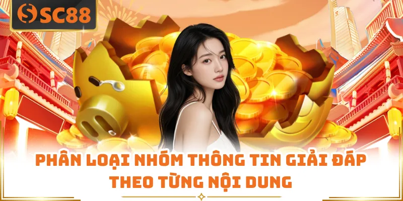 Phân loại nhóm thông tin giải đáp theo từng nội dung